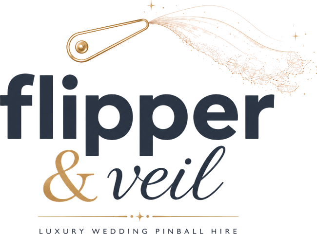 Flipper and Veil luxury wedding pinball hire logo